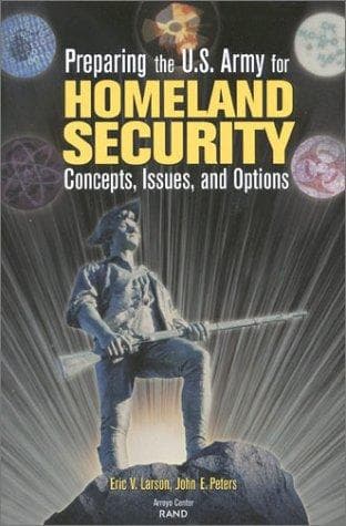 Tapa de Preparing the U.S. Army for Homeland Security