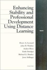 Tapa de Enhancing Stability and Professional Development Using Distance Learning