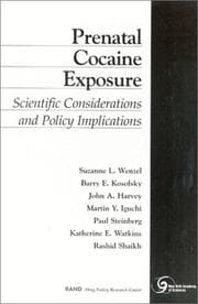 Tapa de Prenatal cocaine exposure