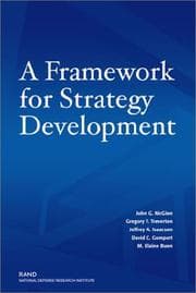 Tapa de A framework for strategy development