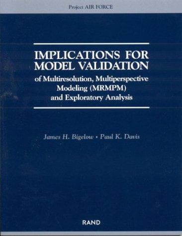Tapa de Implications for Model Validation of Multiresolution, Multiperspective Modeling {MRMPM} and Exploratory Analysis