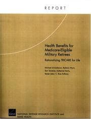 Tapa de Health Benefits for MEdicare-Eligible Military Retirees