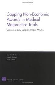 Tapa de Capping non-economic awards in medical malpractice trials