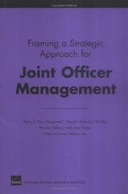 Tapa de Framing A Strategic Approach For Joint Officer Management