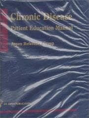 Tapa de Chronic disease patient education manual