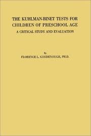Tapa de The Kuhlman-Binet tests for children of preschool age