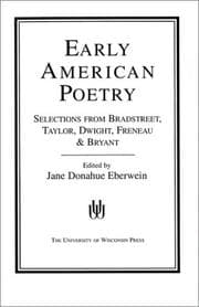 Tapa de Early American Poetry