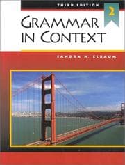 Tapa de Grammar in Context 2, Third Edition (Student Book)