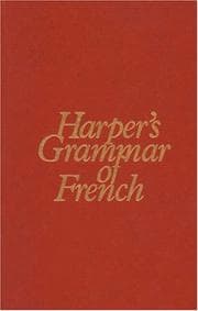 Tapa de Harper's Grammar of French