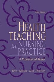 Tapa de Health teaching in nursing practice