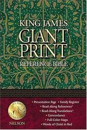 Tapa de King James Giant Print Reference Bible