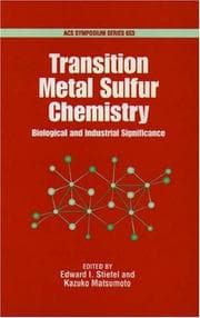 Tapa de Transition metal sulfur chemistry