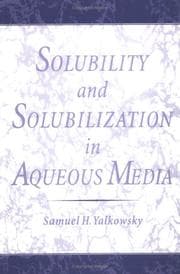 Tapa de Solubility and solubilization in aqueous media