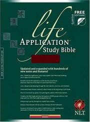 Tapa de Life Application Study Bible: New Living Translation, Burgundy, Leather Like (Life Application Study Bible: New Living Translation-2)