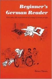 Tapa de Beginner's German Reader
