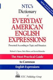 Tapa de NTC's dictionary of everyday American English expressions