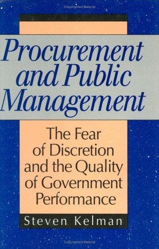 Tapa de Procurement and public management