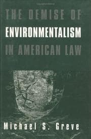 Tapa de The demise of environmentalism in American law