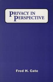 Tapa de Privacy in perspective