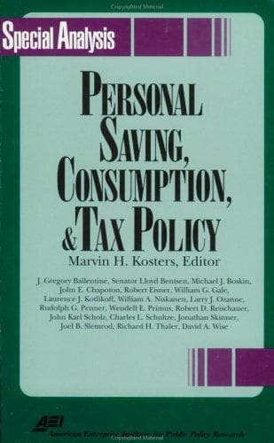 Tapa de Personal saving, consumption, and tax policy