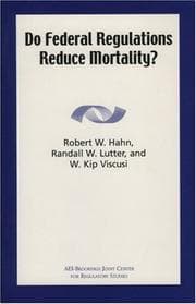 Tapa de Do federal regulations reduce mortality?