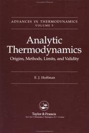 Tapa de Analytic thermodynamics