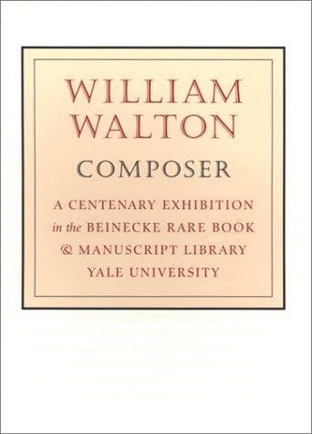 Tapa de William Walton, Composer