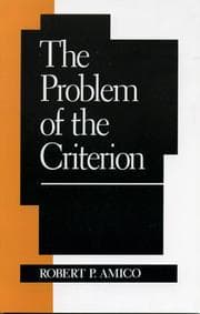 Tapa de The Problem of the Criterion