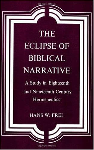 Tapa de The eclipse of Biblical narrative
