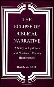 Tapa de The eclipse of Biblical narrative