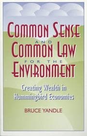 Tapa de Common sense and common law for the environment