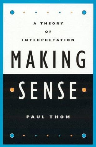 Tapa de Making sense