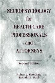 Tapa de Neuropsychology for health care professionals and attorneys