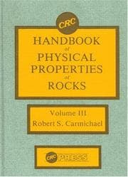 Tapa de Handbook of Physical Properties of Rocks, Volume III
