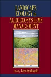 Tapa de Landscape Ecology in Agroecosystems Management (Advances in Agroecology)