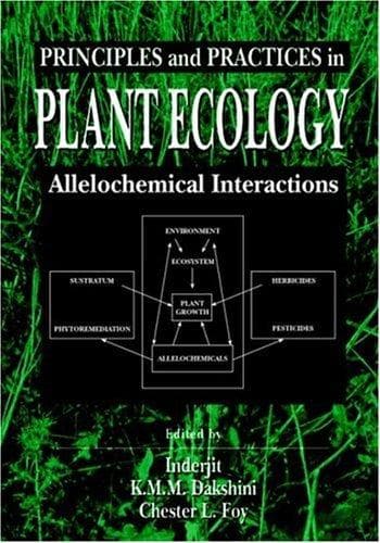 Tapa de Principles and Practices in Plant Ecology