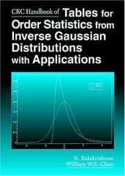 Tapa de CRC handbook of tables for order statistics from inverse Gaussian distributions with applications