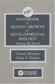 Tapa de Handbook of human growth and developmental biology