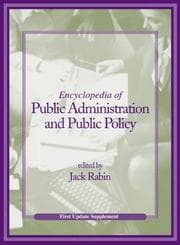 Tapa de Encyclopedia of Public Administration and Public Policy, First Update Supplement (Public Administration and Public Policy)