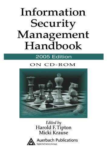 Tapa de Information Security Management Handbook, 2005 Edition