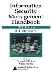 Tapa de Information Security Management Handbook, 2005 Edition