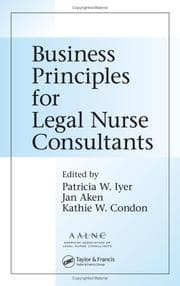 Tapa de Business principles for legal nurse consultants