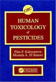 Tapa de Human toxicology of pesticides