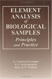 Tapa de Element analysis of biological samples