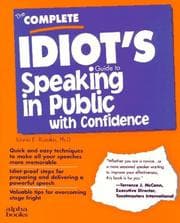 Tapa de The complete idiot's guide to speaking in public with confidence