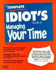 Tapa de The complete idiot's guide to managing your time