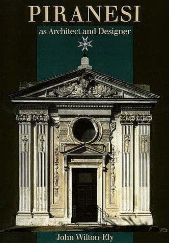 Tapa de Piranesi as architect and designer