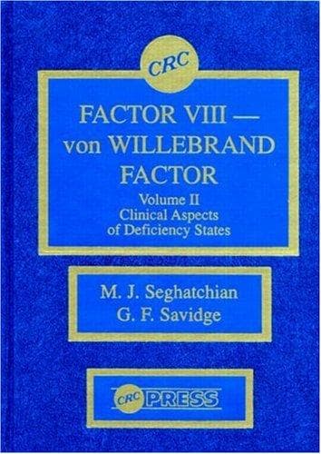 Tapa de Factor VIII - von Willebrand Factor, Volume II