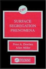Tapa de Surface segregation phenomena