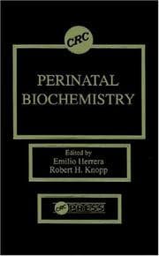 Tapa de Perinatal biochemistry